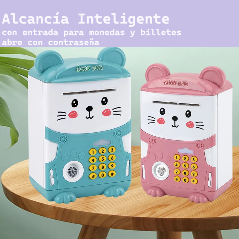 Smart Cat™  Alcancía inteligente para niños con contraseña, luces y sonidos